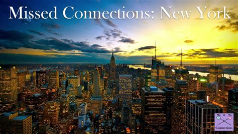 I hope youre all having a great start to the day. . New york missed connections
